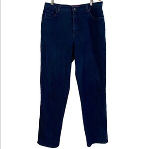 Gloria Vanderbilt Amanda Sz 8 Women’s Stretch Dark Denim Jeans Straight Leg